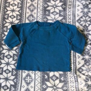 Everyday Kids Long-Sleeve Tee in Teal Blue